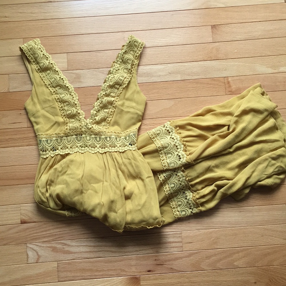 Mustard Yellow Maxi Dress